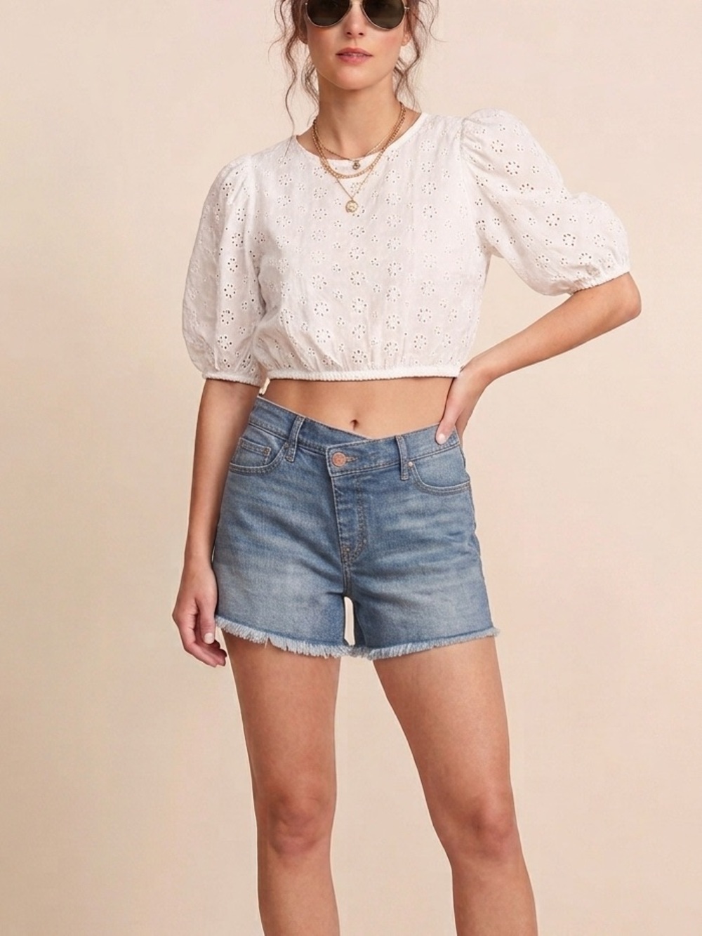Abercrombie High-Rise Mini Mom Shorts size 13/14 or women’s 0/2